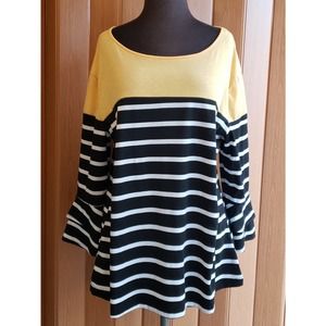 Misslook size XL long flared sleeve knit top